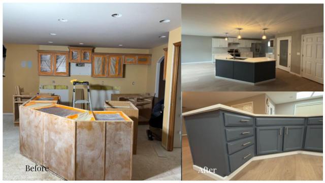 Kitchen Island Remodel – Before & After Transformation