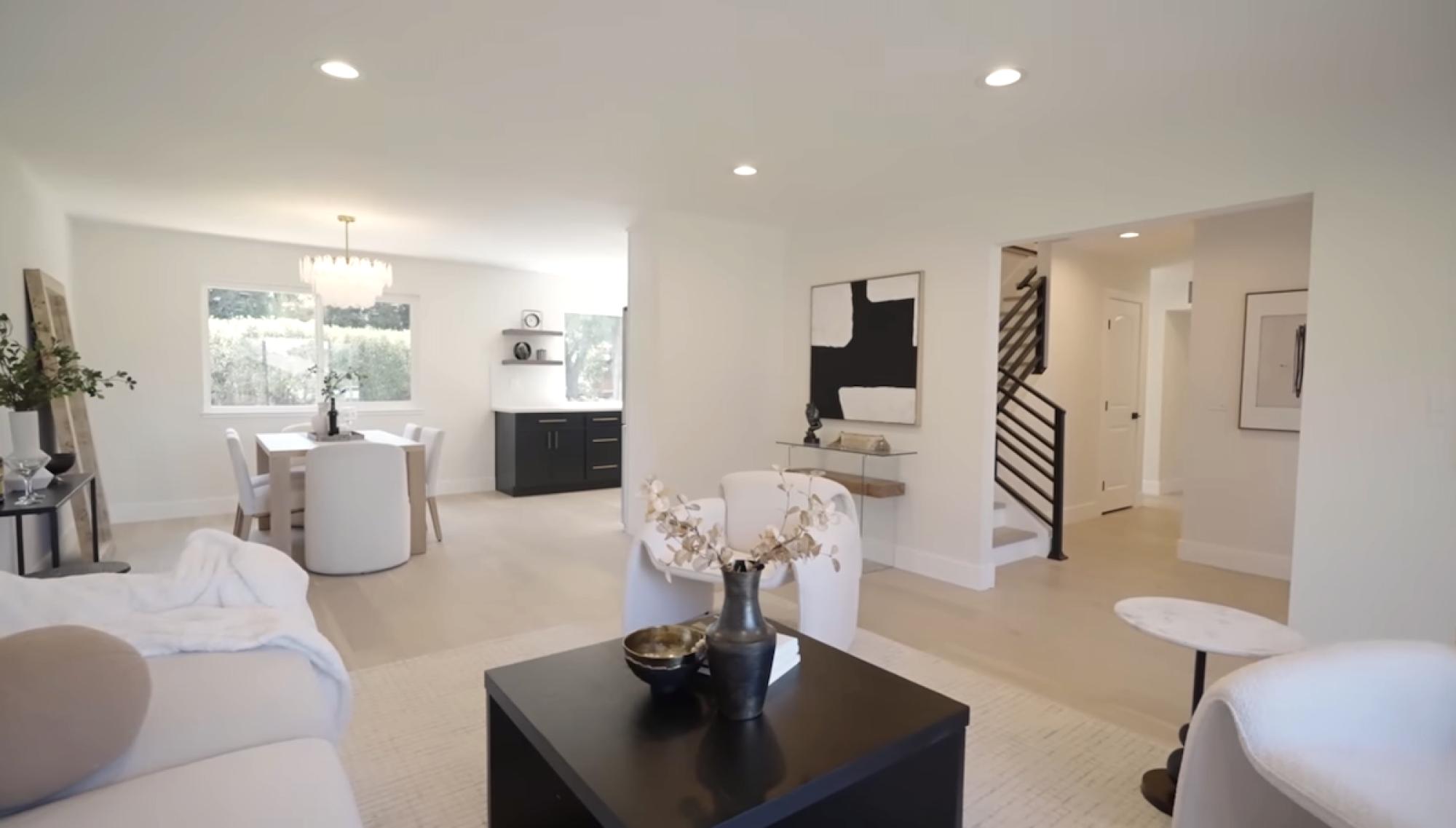 Modern Living Room Interior Renovation with Open Concept Layout — Home Remodel and Renovation project